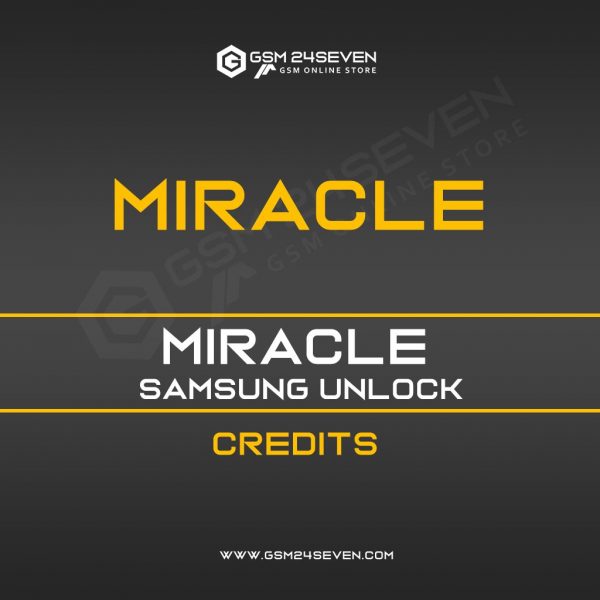 MIRACLE SAMSUNG UNLOCK CREDITS