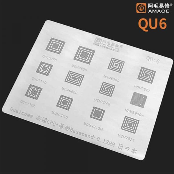 AMAOE Stencil Qualcomm CPU QU6 0.12mm